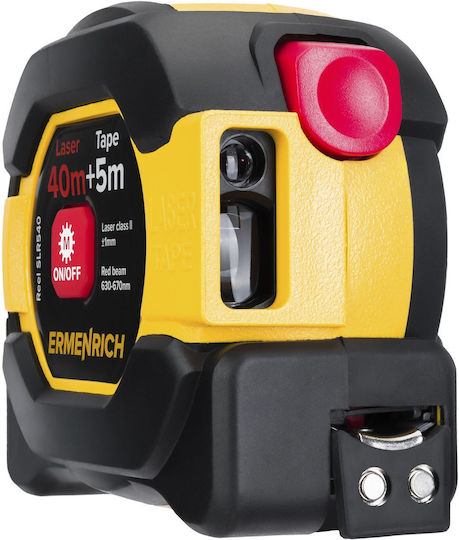Ermenrich Μέτρο Laser 81878 με Δυνατότητα Μέτρησης 40m
