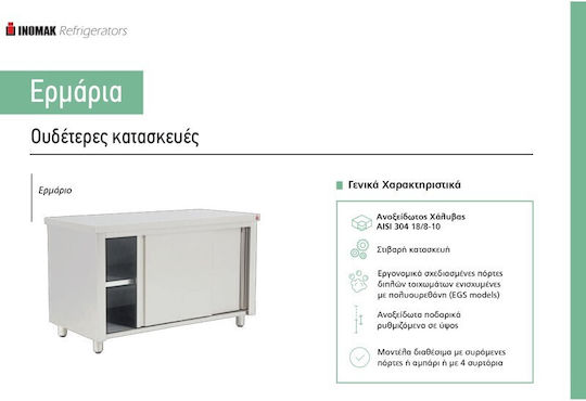 Inomak Schubladenschrank 160x70x86cm
