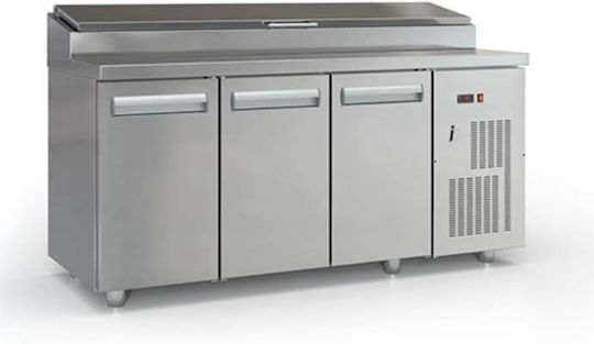 Inox Dobros Dulap de pregătire cu uși deschise 180x70x126cm