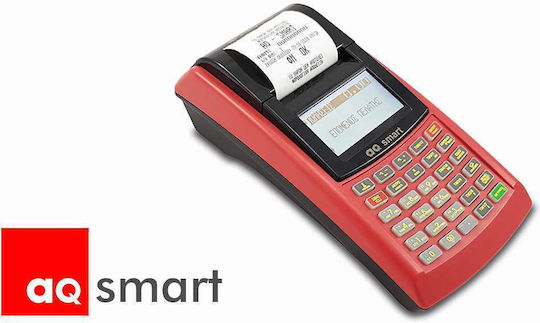 Carat AQ Smart Φορητή Ταμειακή Μηχανή χωρίς Μπαταρία σε Κόκκινο Χρώμα