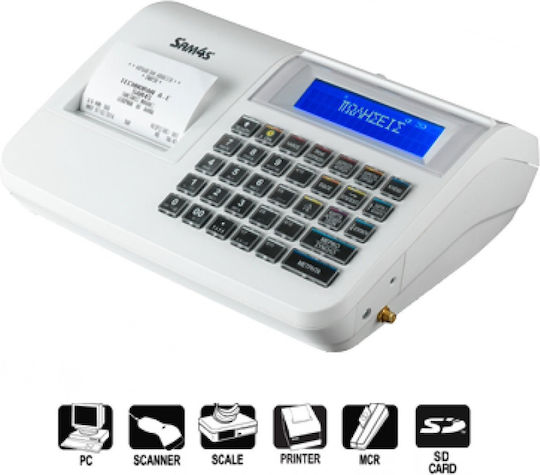 SAM4S NR-300 Casă de Marcat Mangekyu cu Baterie în Culoare Alb