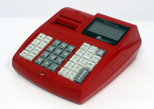 IP IP-Cash Ταμειακή Μηχανή με Μπαταρία σε Κόκκινο Χρώμα