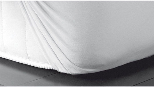 Kentia Schutzauflage King Size Wasserdicht mit Rock Cotton Cover Weiß 180x200+30cm