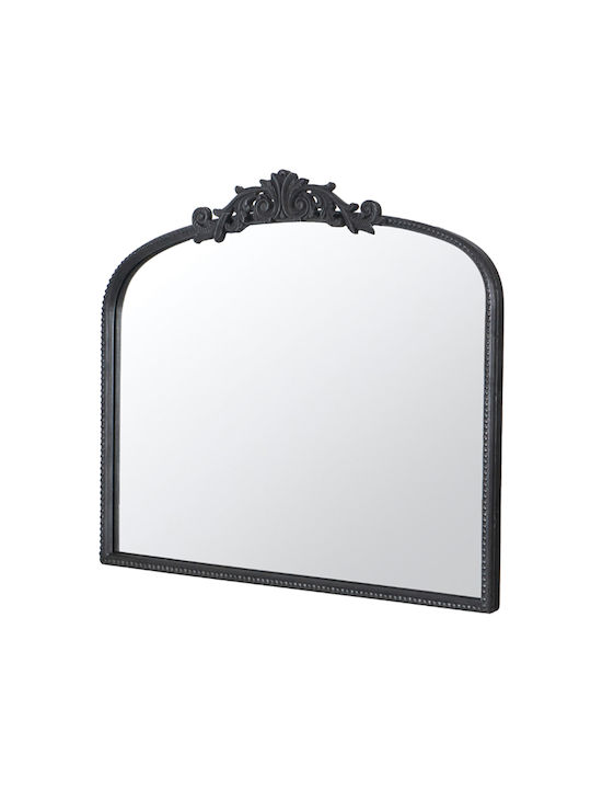 Artekko Oglindă de Perete cu Negru Ramă din Metalic 101.6x79.3cm 1buc
