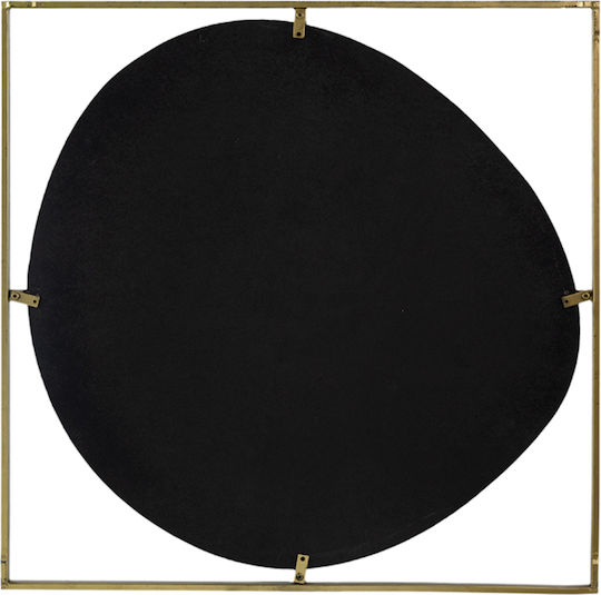Artekko Irregular Wall Mirror with Gold Metallic Frame 81x81cm 1pcs