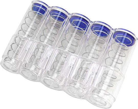 Waiter's Coin Case 5 Places Universal Coin Holder Money Boxes Portable Coin Case Storage Box Rounded Coin Holders Cashiers Waiters Taxi Drivers Clear