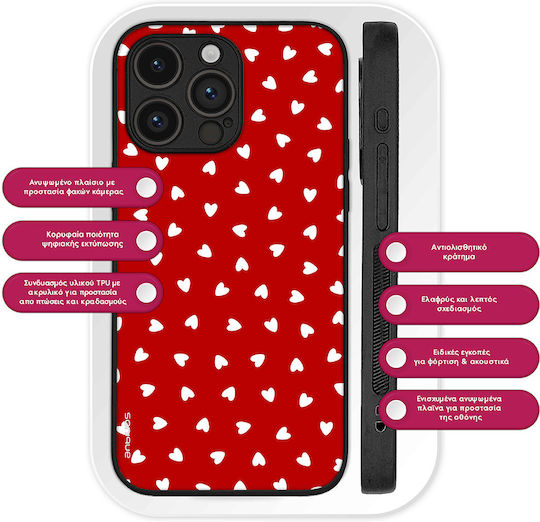 Sonique Heart Series Case Vivo Y35 4G Vivo Y22 Vivo Y22s Red