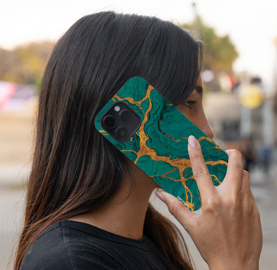 Калъф Sonique Marble Series за Motorola Edge 50 Pro 5G Зелен
