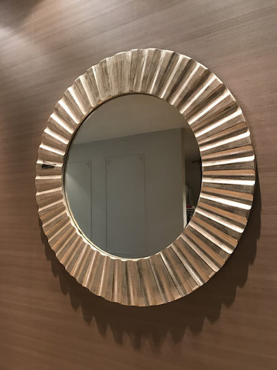 Casa Vogue Silver Wall Mirror Diameter 100cm