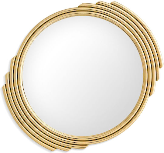 Casa Vogue EIC-CESAR-2525 Wall Mirror Oval Gold 100x100cm