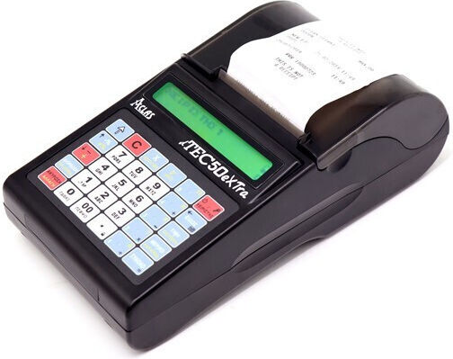 DataTec DTec-50 Extra Registrierkasse mit Batterie in Schwarz Farbe