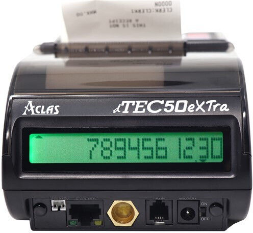 DataTec DTec-50 Extra Registrierkasse mit Batterie in Schwarz Farbe