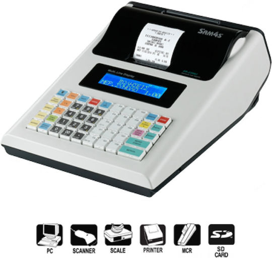 SAM4S ER-230 EJ Ταμειακή Μηχανή White σε Λευκό Χρώμα