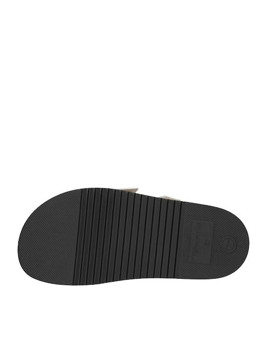 Flache Sandalen für Damen in Silber Farbe