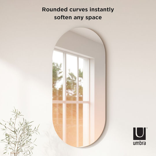 Umbra Misto Wall Mirror Oval with Bronze Frame 91.4x45.7cm 1pcs