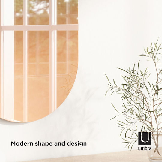 Umbra Misto Wall Mirror Oval with Bronze Frame 91.4x45.7cm 1pcs