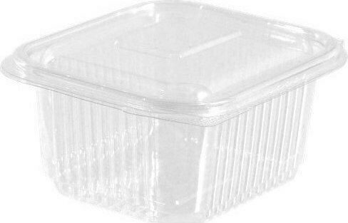 Lux Plast Disposable Plastic PET Tableware for Cold 375ml Transparent