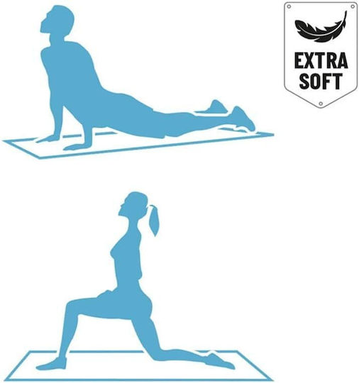 Bakaji Set of 2 Non-Slip Yoga Mats 175 X 60 Cm Fitness Training Mats 02840694
