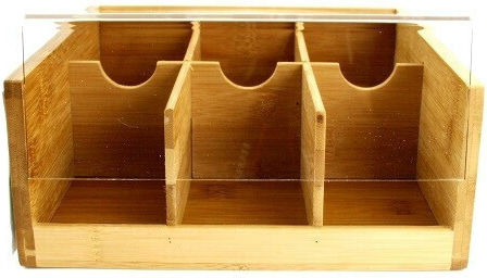 Kesper Органайзер за кола Пластмасов 6 Позиции с размери 21x21x9.5см с 6 чаши за чай