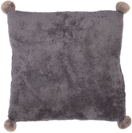 Nef-Nef Homeware Nasty Χριστουγεννιάτικο Διακοσμητικό Μαξιλάρι Τετράγωνο Γκρι 50x50εκ.