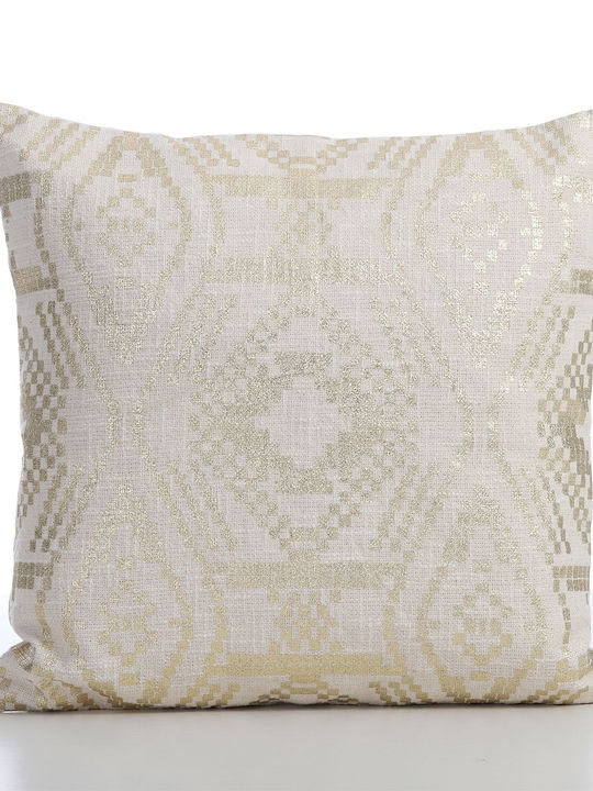 Nef-Nef Homeware Weihnachtsdekoratives Kissen Platz Gelb 45x45cm