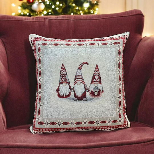 Linea Home Christmas Decorative Pillowcase Gray 45x45cm