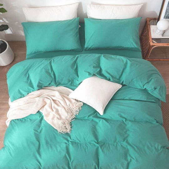 Pucioasa Σετ Διπλή 200x230cm Mint Green