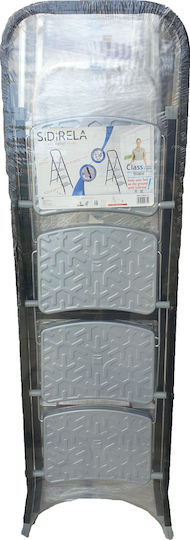 Sidirela Iron Step Ladder with 4 Stairs