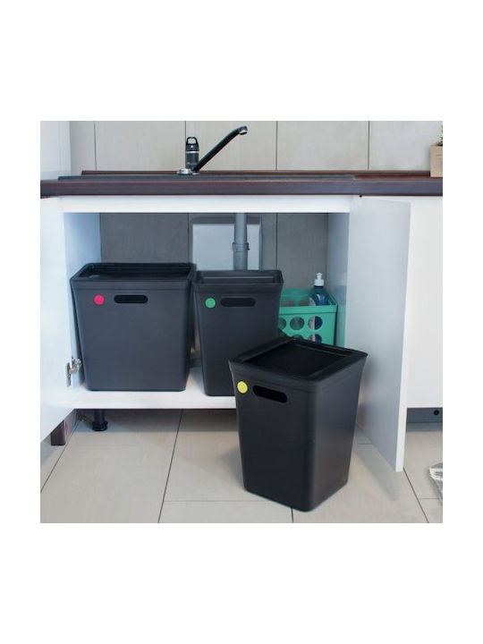 Plast Team Plastic Coș de gunoi de birou 20lt Negru