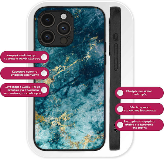 Husă din seria Sonique Marble pentru Google Pixel 8a 5g Albastru