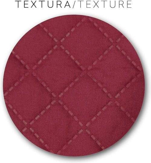 Eysa Oslo Elastic Cover For Corner Sofa Burgundy 300cm