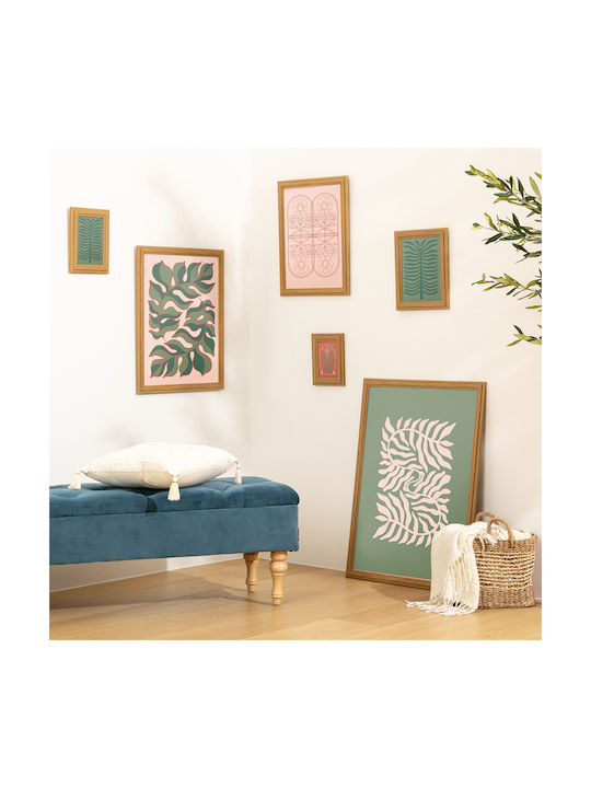 Alix Wooden Wall-Mounted Photo Frame With Beige Frame