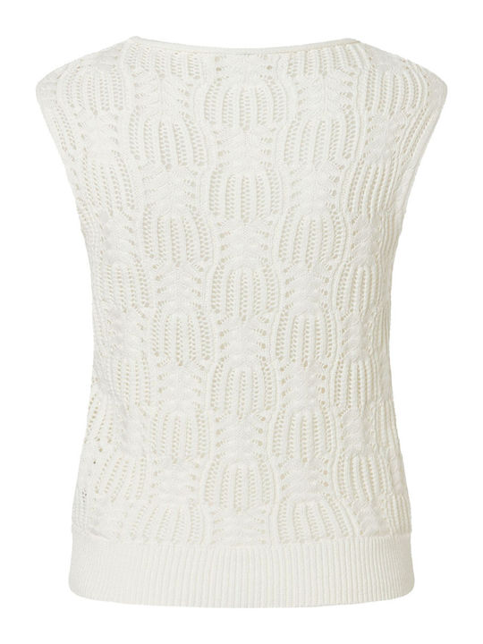 Winter Women's Sleeveless White Tunic