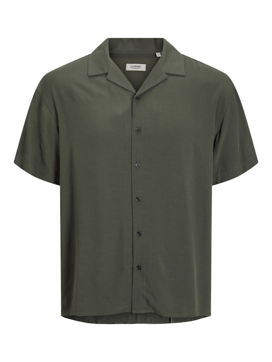 Kurzärmlig Hemd Olive