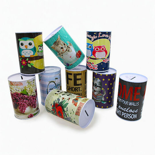 Metal Money Box 8.5x11.5cm 6dis05