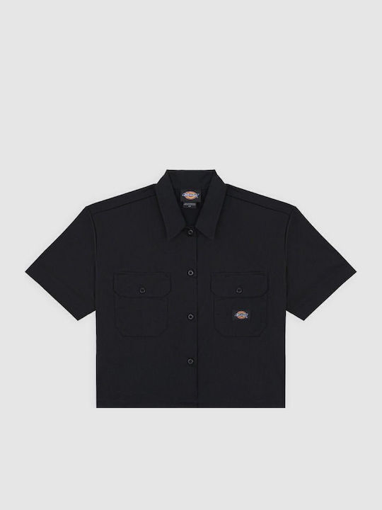 Mâneca scurta Femei Cămașă Black