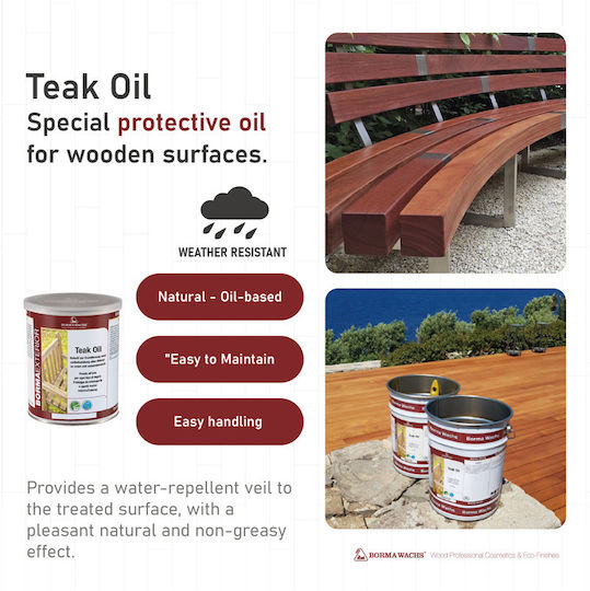 Borma Wachs Teak Oil Νερού Τικ Ματ 400ml