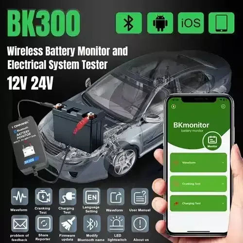 Konnwei Ελεγκτής Αναλογικό Battery Tester