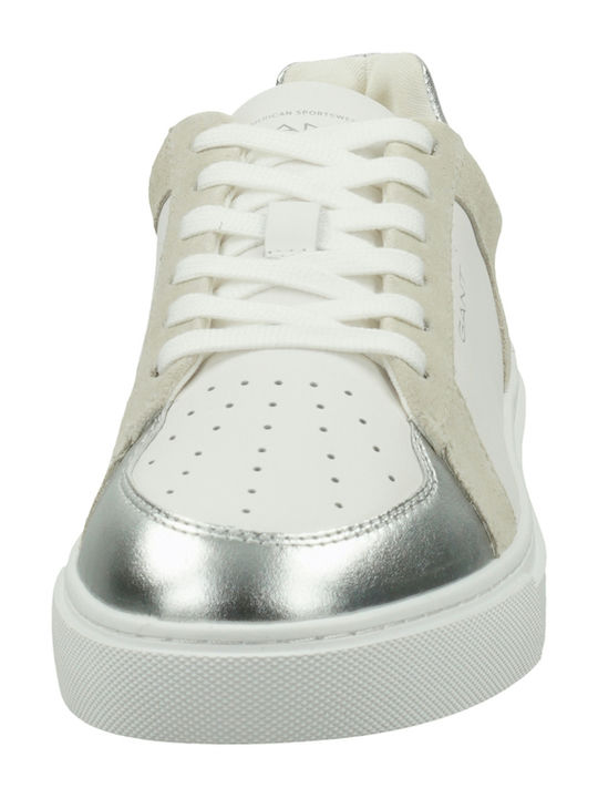 Julice Damen Sneakers White-silver