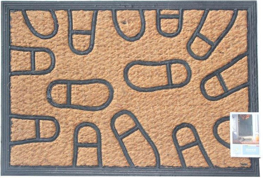 Covor de Intrare din Cocos Multicolor 60x40buc