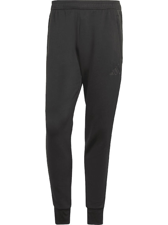Tiro 25 Herren-Sweatpants Glänzende Gerade Passform Ohne Gummizug Schwarz