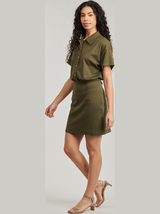 Mini Kleid Khaki