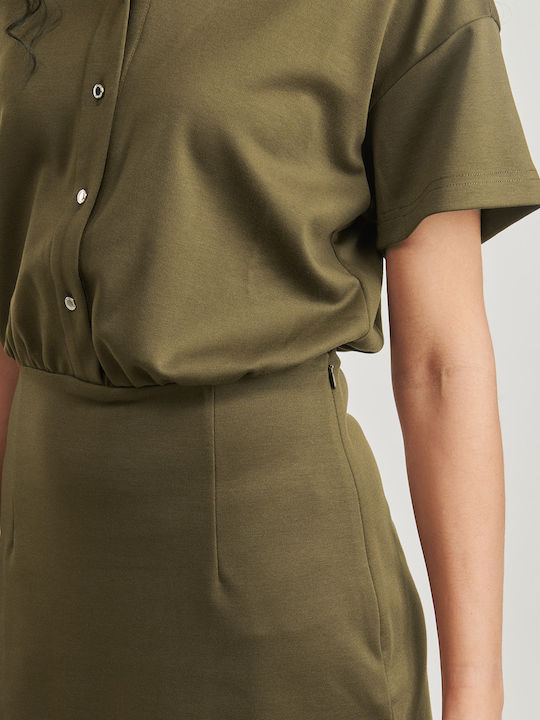 Mini Kleid Khaki