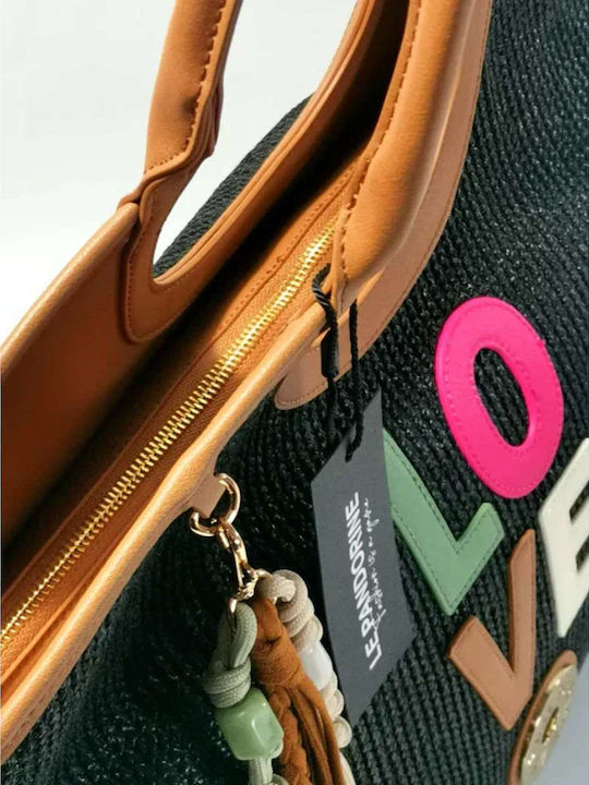 Women's Black Shopper Bag