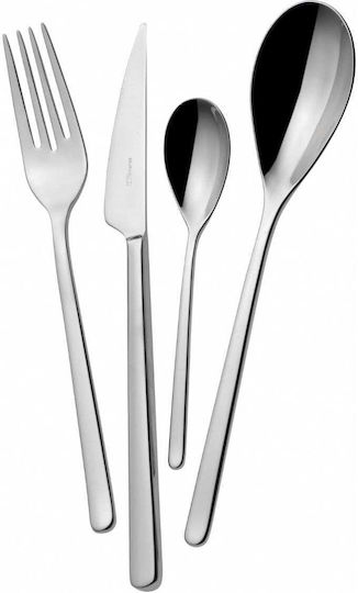 Casa Bugatti Set de Tacâmuri Inoxidabil Argintiu 24buc