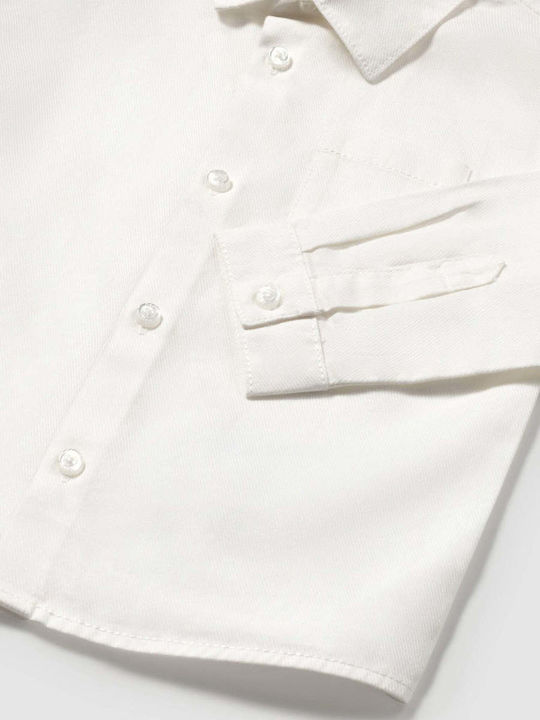 Kids Shirt Long Sleeve White