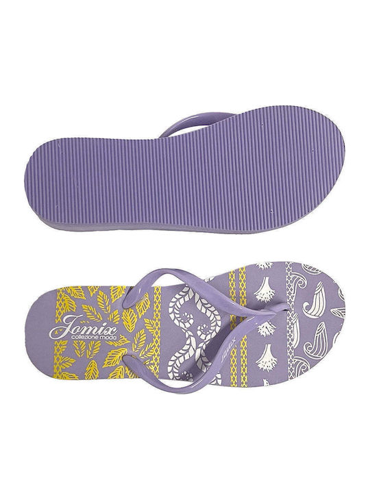 Women's Platform Flip Flops Purple