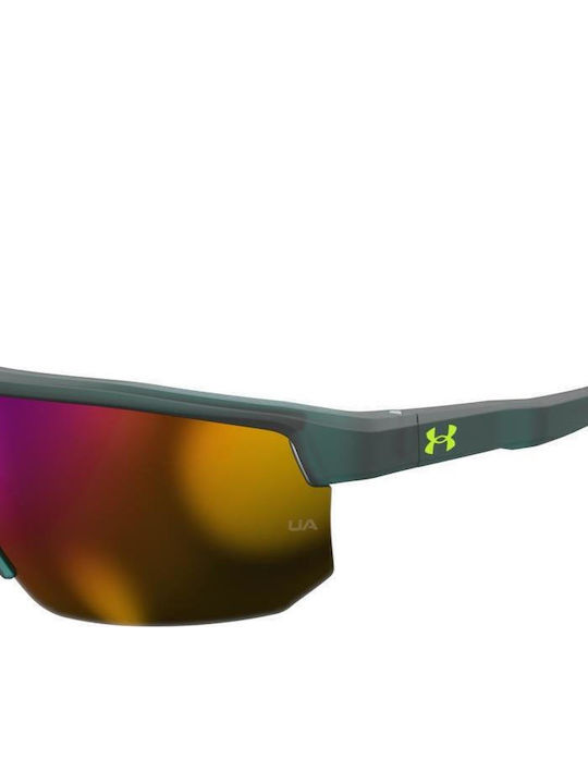 Under Armour Unisex Sunglasses with Gray Plastic Frame and Multicolour Mirror Lens UADRIVEN/G-7NT34-71