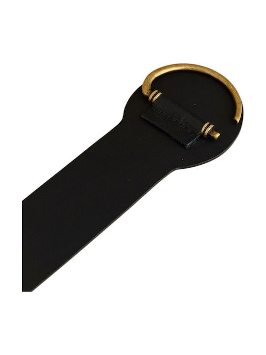 Breite Elastisch Damen Gürtel Schwarz