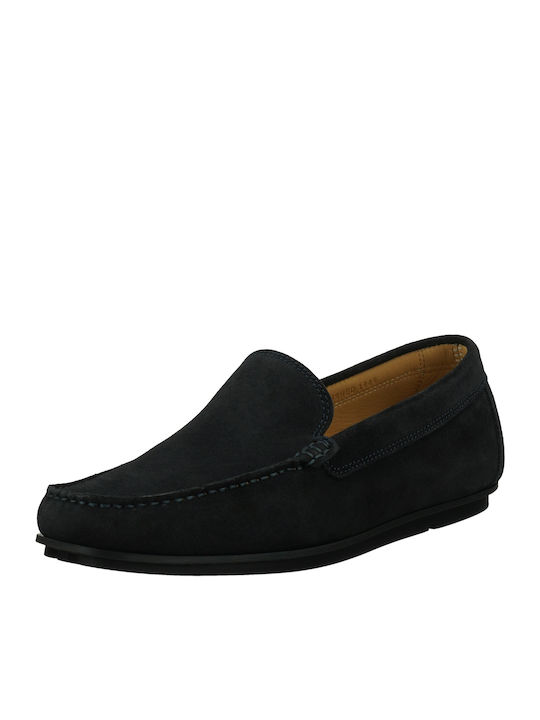 Wilmon Δερμάτινα Ανδρικά Loafers σε Μπλε Χρώμα